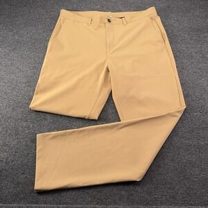 Extracurricular Golf Pants 36 Beige Flat Front 32" NWOT